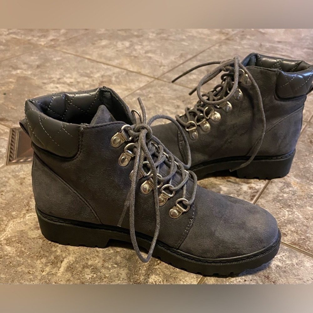 Wanted Sequoia Lace-Up Hiker Bootie, Grey, 6